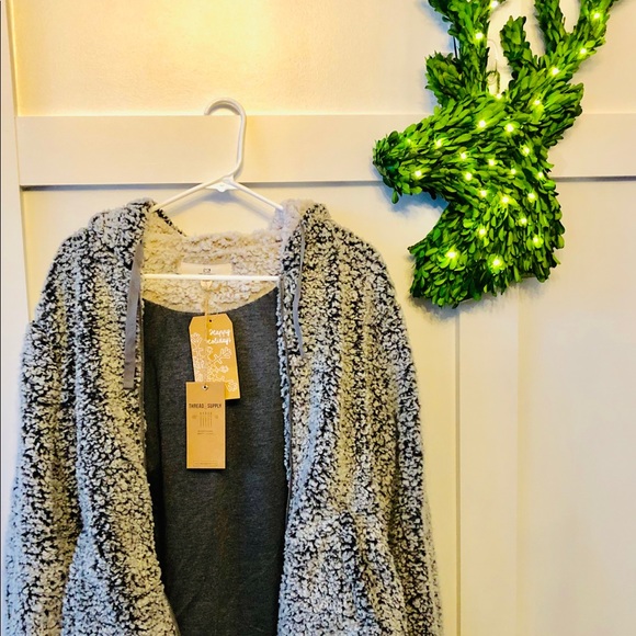 Thread & Supply zipper Sherpa jacket - Picture 2 of 8